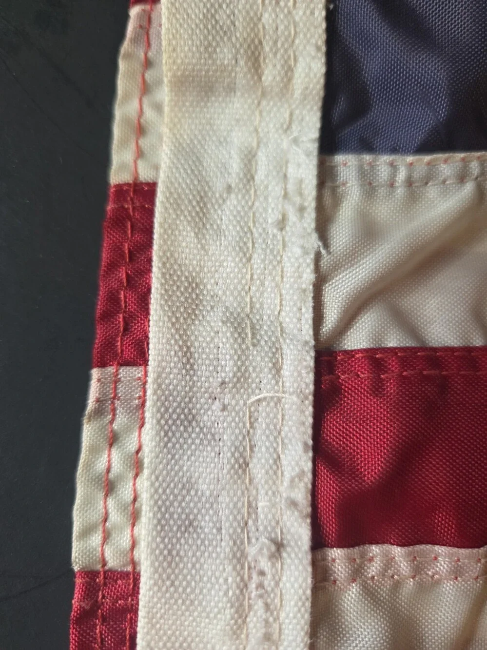 Vintage Dura-Lite American Flag 16x24 Small US Boat Flag 50 Star Sewn Nylon